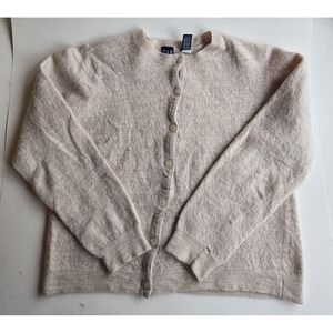 Vintage 90s Y2K beige Gap wool sweater / kids L(?) - discounted for‎ flaws